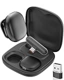 NOTEVOX Phone Microphone AI Noise Filter - Wireless Lavalier Microphones for iPhone 17 Android with Charging Case Lapel Mic for Content Creators Video Audio Recording