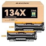 BAIINK 134X Black Toner Cartridges 2 Pack Replacement for HP 134A 134X W1340X W1340A Toner Compatible with HP LaserJet M209dw MFP M234dw M234sdw M234sdn Printer