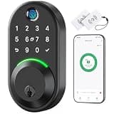 Smart Deadbolt Door Lock with Keypad:Yamiry Fingerprint Keyless Entry Deadbolt,Digital Smart Locks for Front Door,Electronic Code,Easy Installation