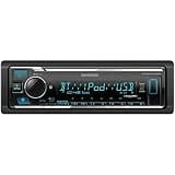 KENWOOD KMM-BT332U Bluetooth Single DIN Car Stereo with USB Port, AM/FM Radio, MP3 Player, Multi Color LCD, Detachable Face, Built in Amazon Alexa, Compatible with SiriusXM Tuner