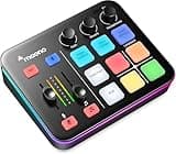 MAONO Gaming Audio Mixer, Audio Interface with Pro-preamp, RGB, Bluetooth, 48V Phantom Power for Live Streaming, Podcasting, Content Create, Gaming MaonoCaster G1 NEO (Not for USB Mic)