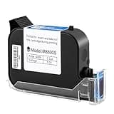Minssine Original High Adhesion Fast-Drying Black Solvent Ink Cartridge 42ml for 0.5in/12.7mm Handheld Inkjet Printers
