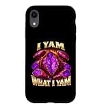 I Yam What I Yam Bootleg Meme Ube Pun Purple Yam Dad Joke Case for iPhone XR