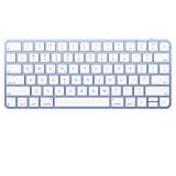 MEETION Wireless Keyboard for Mac, Slim Multi Device Bluetooth Rechargeable Low Profile Apple Layout Keyboard for iPad, iPhone, iMac, iOS, MacBook Air/Pro, Universal for Mac OS iPadOS, Blue