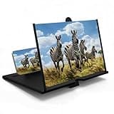 Upgraded 10" Phone Screen Magnifier,Foldable 3D HD Projector Screen with Pull-Out Stand Design,Movies Screen Magnifier Gaming Screen Magnifier for Elderly/Kids/Travel