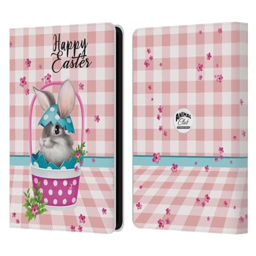 Head Case Designs Officially Licensed Animal Club International Indoor Bunny Easter Bunny Leather Wallet Case Compatible with Kindle Paperwhite 5 (2021)