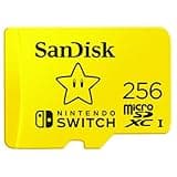 SanDisk 256GB microSDXC-Card, Licensed for Nintendo-Switch - SDSQXAO-256G-GNCZN