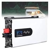 Power Inverter Pure Sine Wave 4500W Peak DC12V/24V/48V/60V/72V to AC 110V/230V 240V Car Converter DC to AC, Voltage Converter with Voltage Display & AC Outlets for Car Caravan Camping Boat