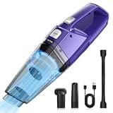 Bossdan Handheld Vacuum Cordless – Car Vac Portable with 8KPA & Multi Accessories & Low Noise, Lightweight Hand Held Vacuum Cordless Rechargeable for Car/Home/Dust/Pet Hair, Mine Portable Vacuum