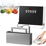 Portable Ultrasonic Dishwasher, Touch Control No Installation, Ideal For Dishware Fruits Vegetables Cleaning
