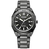 Citizen Men's Eco-Drive Sport Casual Odyn Watch, Gray Stainless Steel Bracelet, Gray Dial, 3 Hand, Date (Model: BM7637-81H)