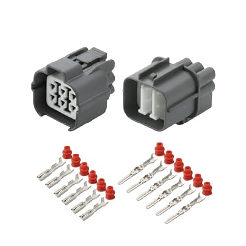 automotive connectors 6 Pin Automotive Connector 6189-0133 6181-0074 easy replacement(Female and Male,1pcs)