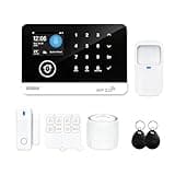 Home Security System,Alarm System for Home Security,8-Piece Kit WiFi/GSM SMS Alarm System with Motion Detector,120dB Alarm Siren,Door Window Burglar Alarm,Smart Remote Control,Alexa-Compatible