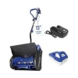 Snow Joe 24V Cordless Electric Shovel Kit w/ 4Ah Battery & Charger, 13″ Clearing Width, 400W Motor – Portable, Lightweight, Fast Ice & Snow Removal for Deck, Patio, Driveway, 24V-SS13