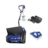 Snow Joe 24V Cordless Electric Shovel Kit w/ 4Ah Battery & Charger, 13″ Clearing Width, 400W Motor – Portable, Lightweight, Fast Ice & Snow Removal for Deck, Patio, Driveway, 24V-SS13