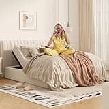 FLEXISPOT Adjustable Bed Frame Bases Queen, Massage, Zero Gravity, Memory Postions, Quick Assembly, Whisper Quiet Durable Motor, Adjustable Leg, Underbed Light, Wireless Remote, 750Ibs.