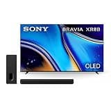 Sony BRAVIA XR8B 77-Inch 4K OLED Smart TV (K-77XR8B) with Theater Bar 7 9-Speaker Soundbar and Included Theater Sub 7 Wireless Subwoofer (HT-AP710) Bundle
