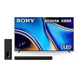Sony BRAVIA XR8B 77-Inch 4K OLED Smart TV (K-77XR8B) with Theater Bar 7 9-Speaker Soundbar and Included Theater Sub 7 Wireless Subwoofer (HT-AP710) Bundle