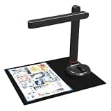 Jalzdieod Book Scanner T101 A4 A3 Auto Focus Document Scanner with Smart OCR LED Desk Table Lamp for Home Study Classroom