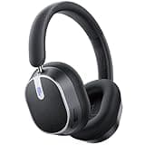 Hybrid Active Noise Cancelling Headphones, 120H Playtime Bluetooth Over Ear Headphones, Bluetooth 6.0 Wireless Headset with Display, 6 ENC Mic, Hi-Res Audio, Transparency Mode for Travel Game Black