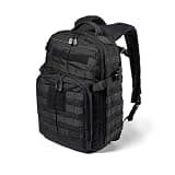 5.11 Tactical Backpack, RUSH 12 2.0 Military Survival Molle Back Pack with Laptop Compartment, Small, 24L, Black, Style 56561ABR