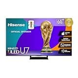 Hisense 65" U7 Mini-LED ULED 4K UHD Best Premium Gaming Google Smart TV (65U75QG) - QLED, Native 165Hz, VRR 288, Up to 3000 Nits, HDR10+, Dolby Vision IQ · Atmos, IMAX Enhanced, 2.1.2 Ch