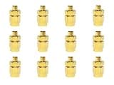 BJDZ SMA Male to SMP Male Adapter, 50 Ohm, 0-6GHz, Low-Loss, Gold-Plated, for Wireless Communication, 12 Pack