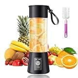 Portable Small Blender for Smoothies & Shakes - Cordless Personal Size Blender with 13 Oz Juice Cup BPA Free, Powerful Blending Easily Squeeze Fresh Drinks in Picnic/Travel/Gym