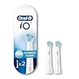 Oral-B iO Series Ultimate Clean Electric Toothbrush Replacement Brush Heads for an Oral-B Electric Toothbrush, 2 Count, White