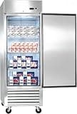 Full Size Upright Freezer, Large Capacity Flash, Heavy-Duty Compressor Drive, Adjustable Shelves Thumb, Secure Door Lock Stick, Commercial-Grade