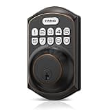 TEEHO TE001 Keyless Entry Door Lock with Keypad - Smart Deadbolt Lock for Front Door with 2 Keys - Auto Lock - Easy Installation - Oil-Rubbed Bronze