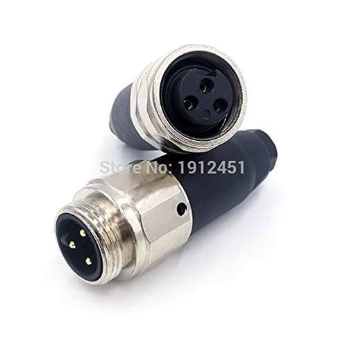 Davitu Electrical Equipments Supplies - Sensor connector M22 7/8 waterproof male&female straight screw threaded plug coupling 3 4 5 Pin - (Pins: 3P, Insert Type: Female Insert)
