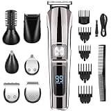 RASRGTRQ Hair for Men Professional Multifunction Beard TrWaterproof Clipper Electric Razor for Grooming Kit