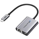 Cable Matters USB C to 5Gb Ethernet Adapter with 140W Charging, 5GbE USB C to Ethernet Adapter, Compatible with USB4, Thunderbolt 5/4, MacBook, Laptop & USB-C Devices