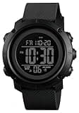 Digital Watch Sports Waterproof Military Back Light Small Watch for Men Black 1426