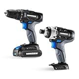 Hammerhead 20V Cordless 2-Tool Combo Kit: Drill and Impact Driver with 1.5Ah Battery and Charger - HCC2020