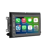 2GB+32GB 7 Inch Touschscreen Car Radio for Ford F-150 2004-2008 with Wireless CarPlay Android Auto Double Din Car Stereo Head Unit with GPS Bluetooth WiFi FM RDS SWC Camera