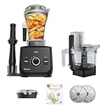 Vitamix Ascent X2 SmartPrep Kitchen System, Professional-Grade Blender, Stainless-Steel Blades, 12-Cup Food Processor Attachment, 48 Oz Blender Container, Black