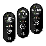 3-Pack 4-in-1 Plug-in Alert with LCD Temperature & Humidity Sensor, Sound & Light Prompt, °F/°C Switchable for Home Bedroom Kitchen Garage