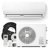 Kinetheme 12000 BTU Mini Split AC/Heating System, 19 SEER2 115V Inverter Air Conditioner with 1 Ton Heat pump, Complete Installation Kit Included, Covers Up to 750 Sq.Ft, Upgraded Version