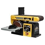 Woodskil Variable Speed Belt Disc Sander, 4 x 36 Inch Belt & 6 Inch Disc 3A Benchtop Sander Combo Machine, 2000-4000 RPM, 1060-2110 FPM for Woodworking, DIY