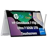 2026 HP OmniBook 7 Flip (Next Gen Envy x360) 2-in-1 Laptop (16" FHD+ Touchscreen, Intel Ultra 7 258V, 32GB DDR5 RAM, 1TB SSD, Arc 140V GPU (16GB), MPP Stylus), AI PC, IR Webcam, Wi-Fi 7, Win 11 Pro