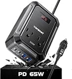 200W Car Power Inverter DC 12V to 110V AC Inverter with PD 65W/30W USB C & 2 QC 18W USB Ports & 2 AC Outlets,Car Pluɡ Adapter Outlet for Laptop/Phone/Road Trip