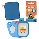 YOTO Player Bundle + Starter Pack for Little Kids + Adventure Jacket & Card Case in Blue Bird - Kids Screen-Free Bluetooth Audio Player, All-in-1 Travel Device for Stories Music Podcasts White Noise