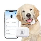 Smart Pet GPS Tracker for Dogs & Cats – Real-Time Pet Location Tracker, Collar Attachment, IPX6 Waterproof, Long-Life Battery, GPS Pet Collar Device, Subscription Required, 1 Month of Service Included