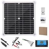 200W Solar Panel Kit with 100A Controller, 12V Battery Charger Maintainer with 100A Controller for Car Caravan Boat Marine Outdoor