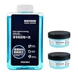 HVOENQO Compatible with Philips S7735/S8850/S7832/S9935/S9936, CC13 Electric Razor Cleaning Liquid, 300MLX1, 170MLX2, Lubricates Blades, Removes Odors