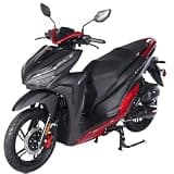 X-PRO 150cc Gas Adult Moped with 14" Aluminum Wheels, Electric/Kick Start! Large LED Lights! (Black)