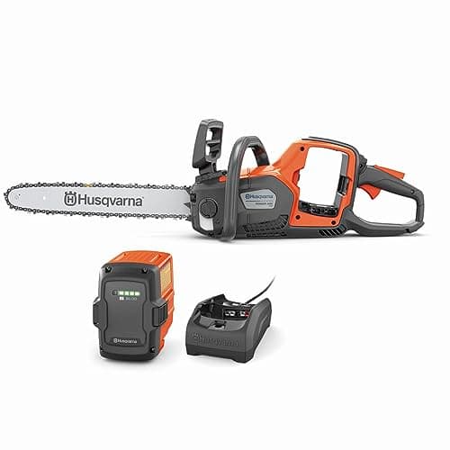 Husqvarna Power Axe 350i Cordless Electric Chainsaw, 18 Inch Chainsaw, Brushless Motor and Quiet Superior Cutting Power, 40V Lithium-Ion 7.5 Ah Battery and Charger Included, Gifts For Men, 970601202
