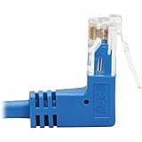 Tripp Lite Eaton Series N204-S05-BL-UD Cat6 Slim 1Gbps Ethernet Cable 5 ft Blue, RJ45 Up/Down Right-Angle 28AWG Molded UTP Patch Cord, Cloud Care Pre-Configured Bundle Eligible (1 Pack)